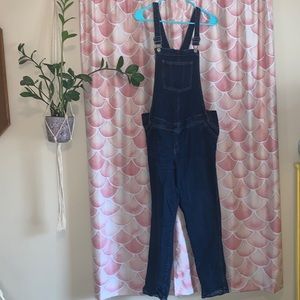 Old Navy Maternity Blue Jean Overalls